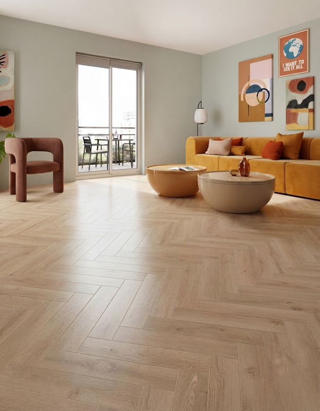 Panele podłogowe laminowane GoodHome Wainfleet jodełka AC5 1,179 m2
