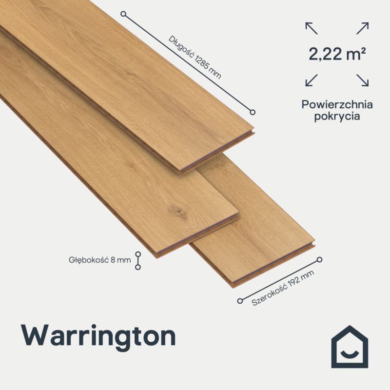 Panele podłogowe laminowane GoodHome Warrington AC5 2,22 m2