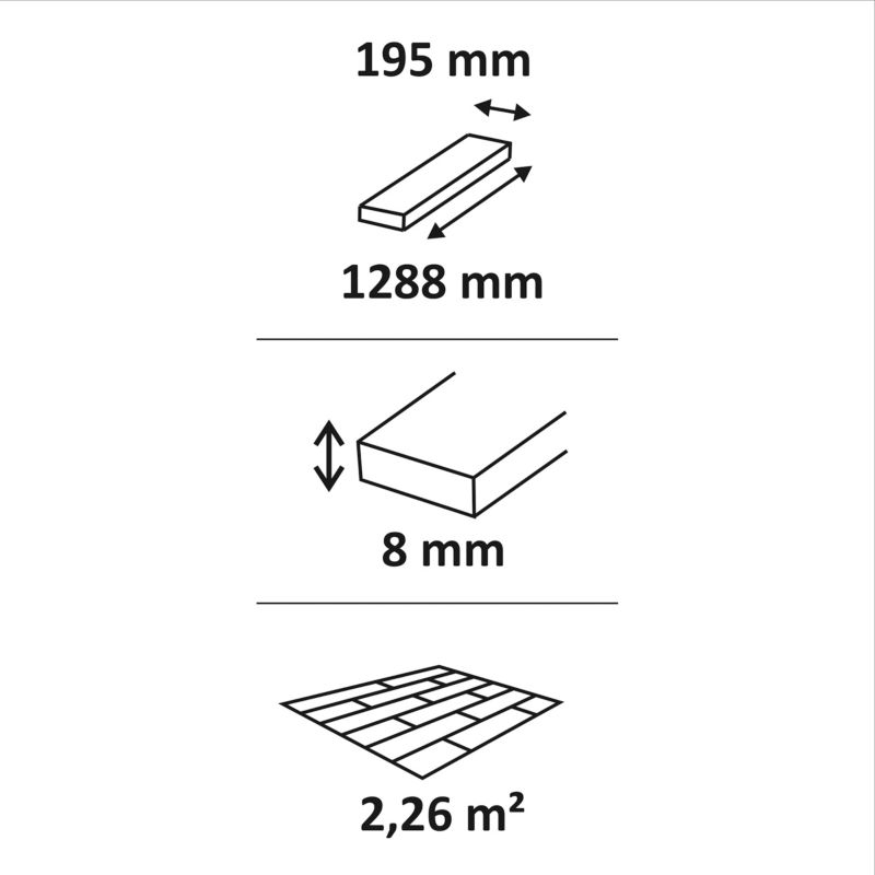 Panele podłogowe laminowane Kronospan Dąb Newcastle AC4 2,26 m2