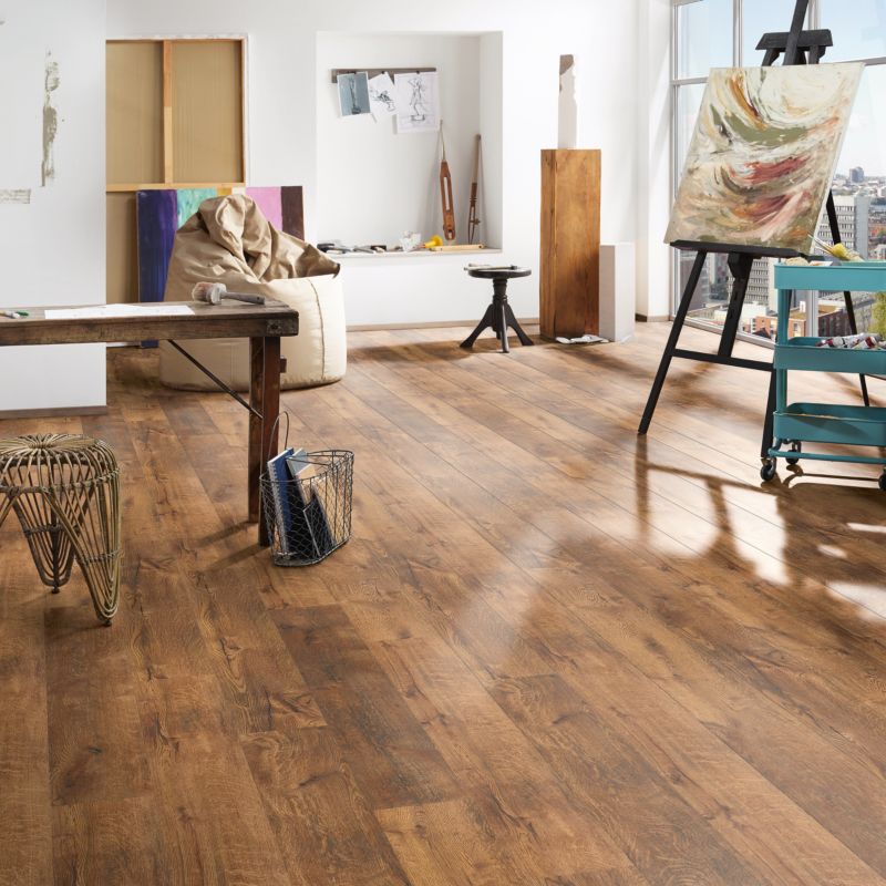 Panele podłogowe laminowane Kronospan Dąb Shasta AC4 2,51 m2
