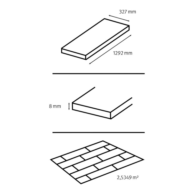 Panele podłogowe laminowane wodoodporne GoodHome Branding natural AC4 2,535 m2