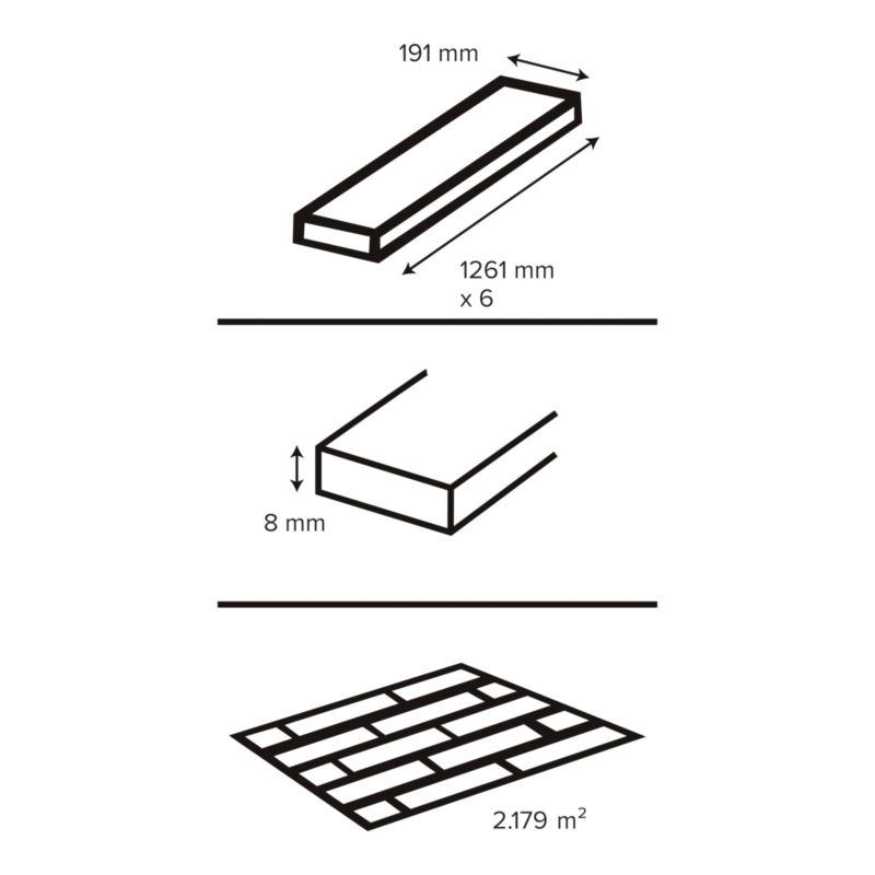 Panele podłogowe laminowane wodoodporne GoodHome Dąb Willow AC5 2,179 m2