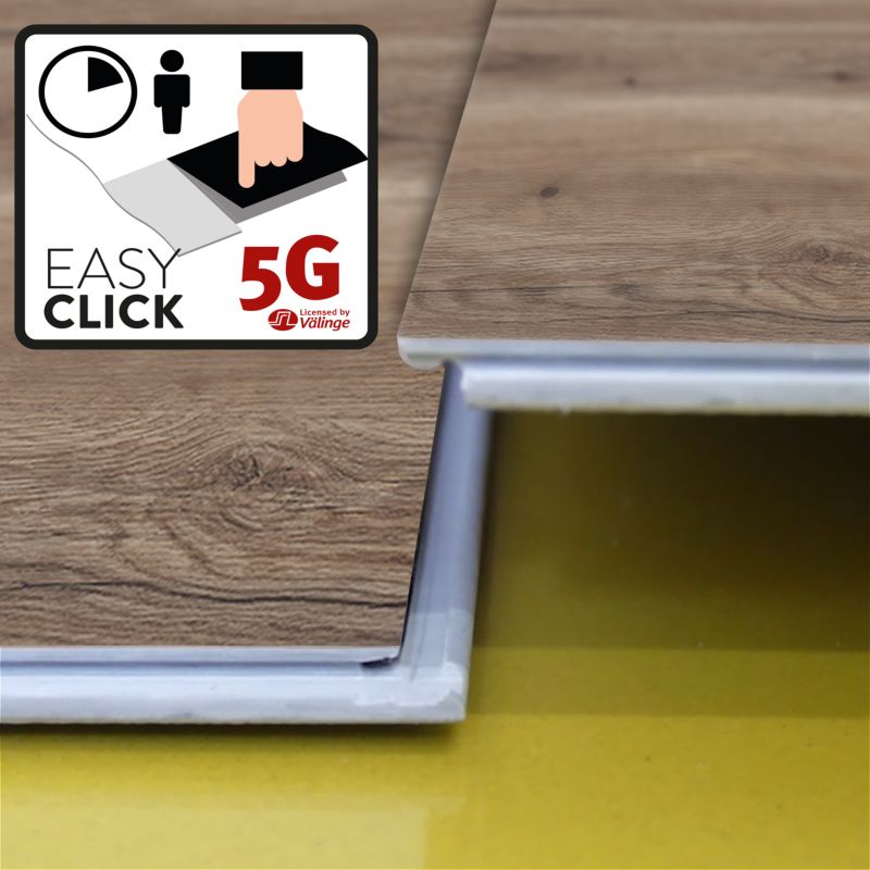 Panele podłogowe winylowe GoodHome SPC Dąb Stella plus 4 + 1,3 mm 2,23 m2