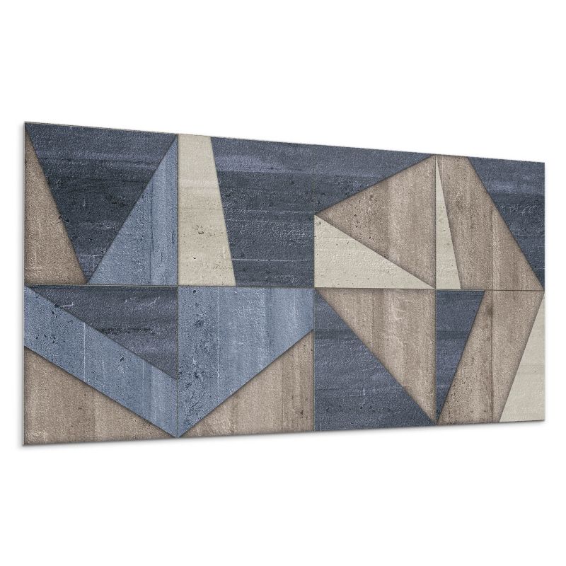 Panele samoprzylepne Wallfluent 40x20 cm Abstrakcyjna kompozycja kształtów 10 szt.