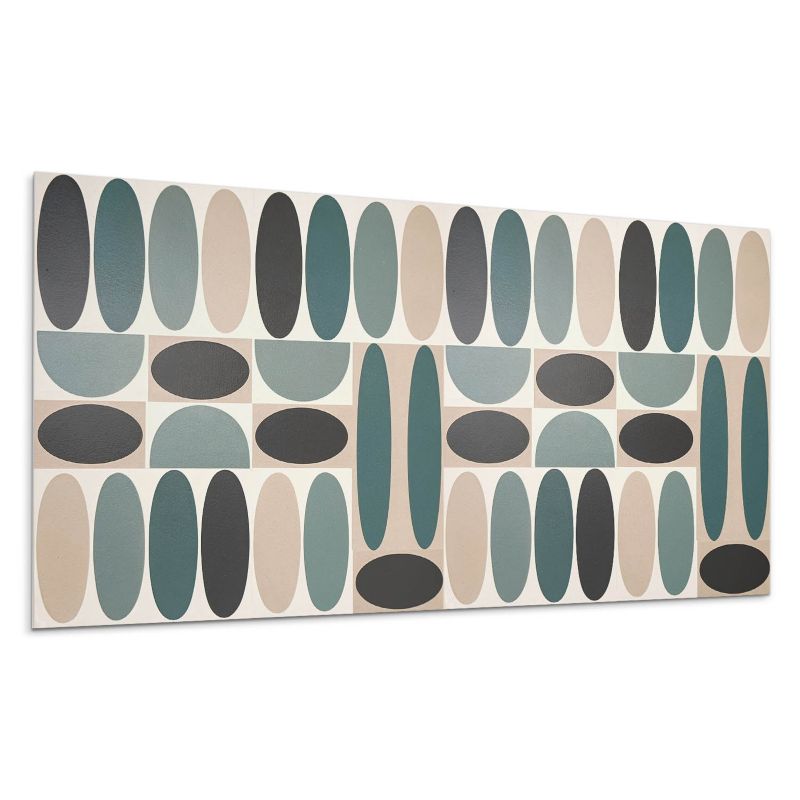 Panele samoprzylepne Wallfluent 40x20 cm Dynamiczne owalne motywy graficzne 10 szt.