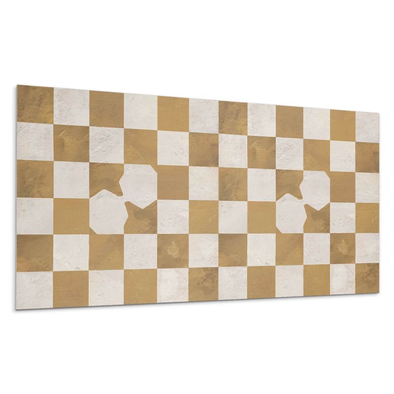 Panele samoprzylepne Wallfluent 40x20 cm Dynamiczny motyw szachownicy 10 szt.