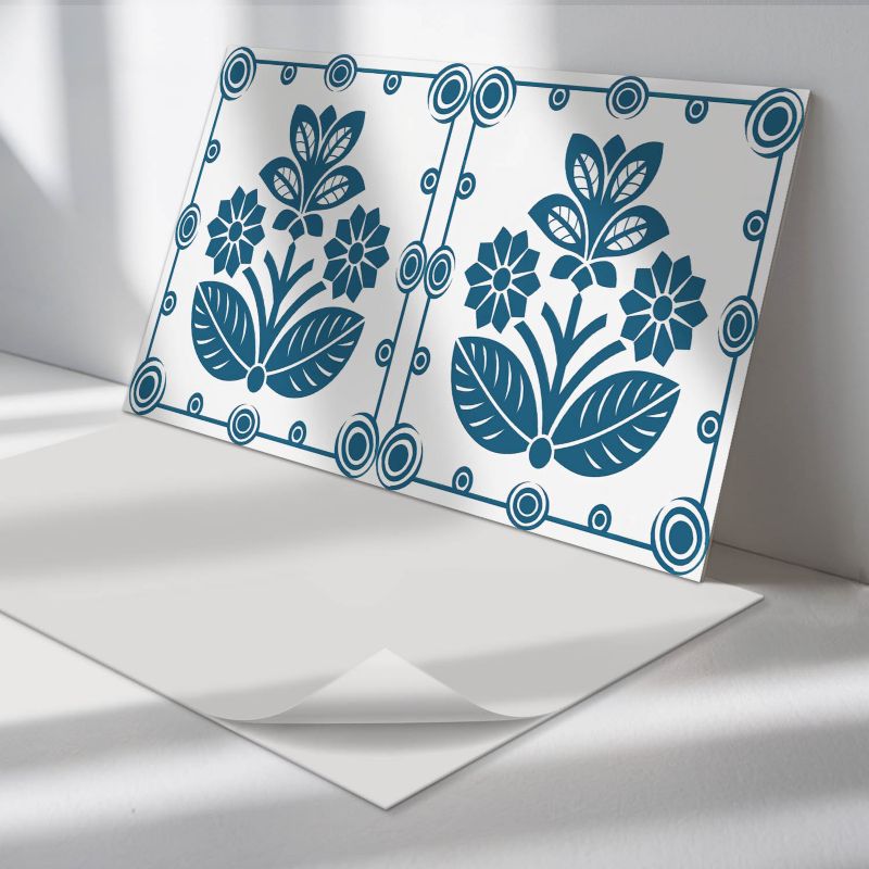 Panele samoprzylepne Wallfluent 40x20 cm Florystyczny wzór dekoracyjny 10 szt.