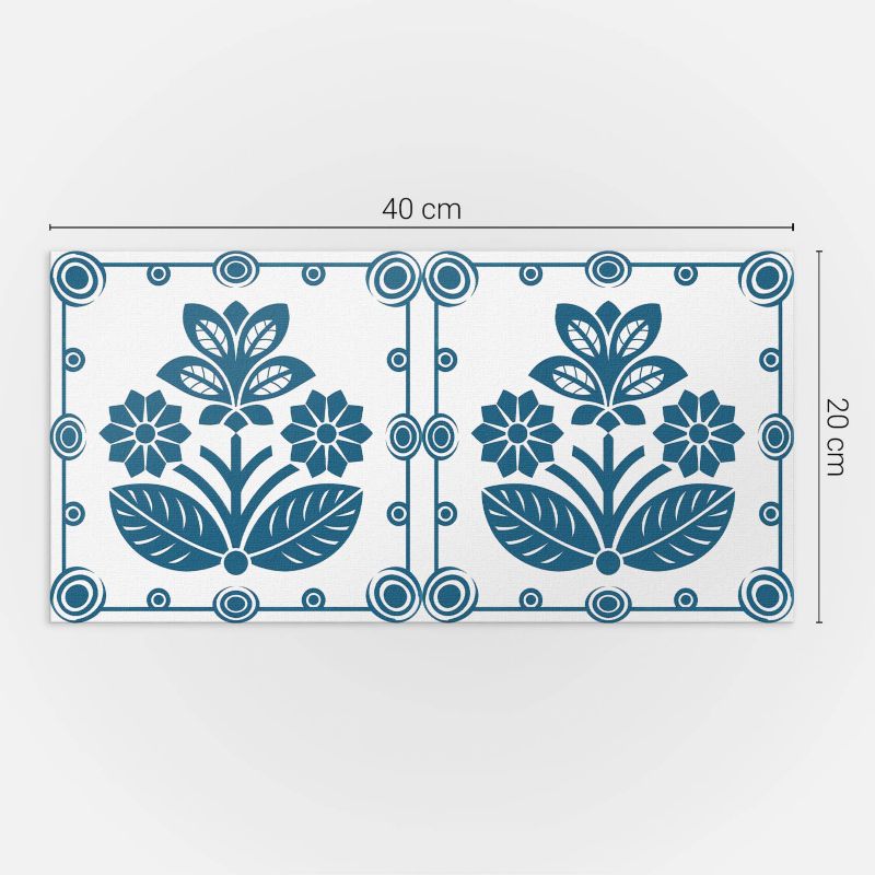 Panele samoprzylepne Wallfluent 40x20 cm Florystyczny wzór dekoracyjny 10 szt.