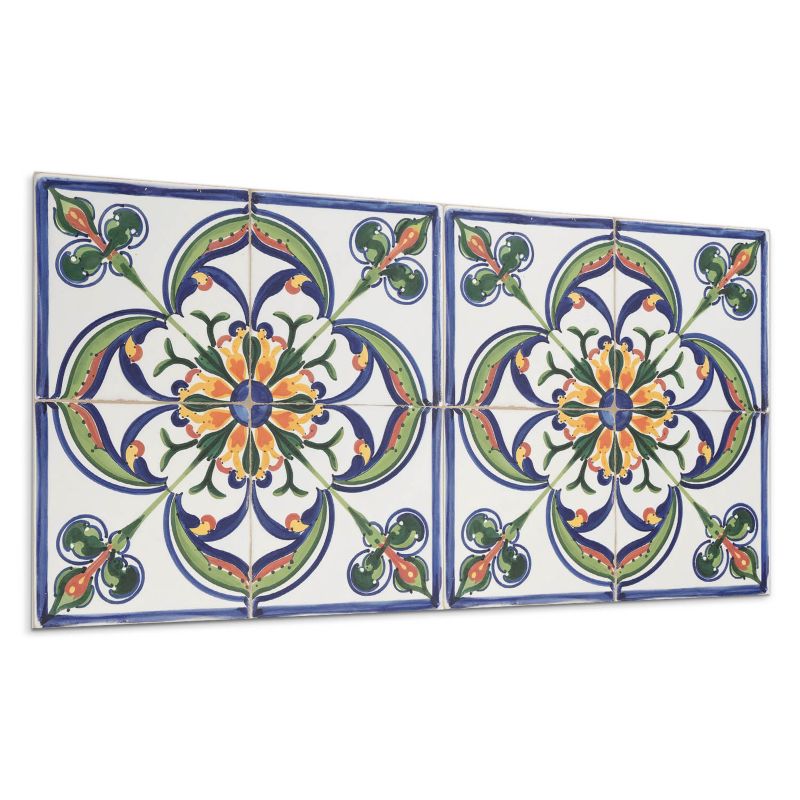 Panele samoprzylepne Wallfluent 40x20 cm Florystyczny wzór na kafelku 10 szt.