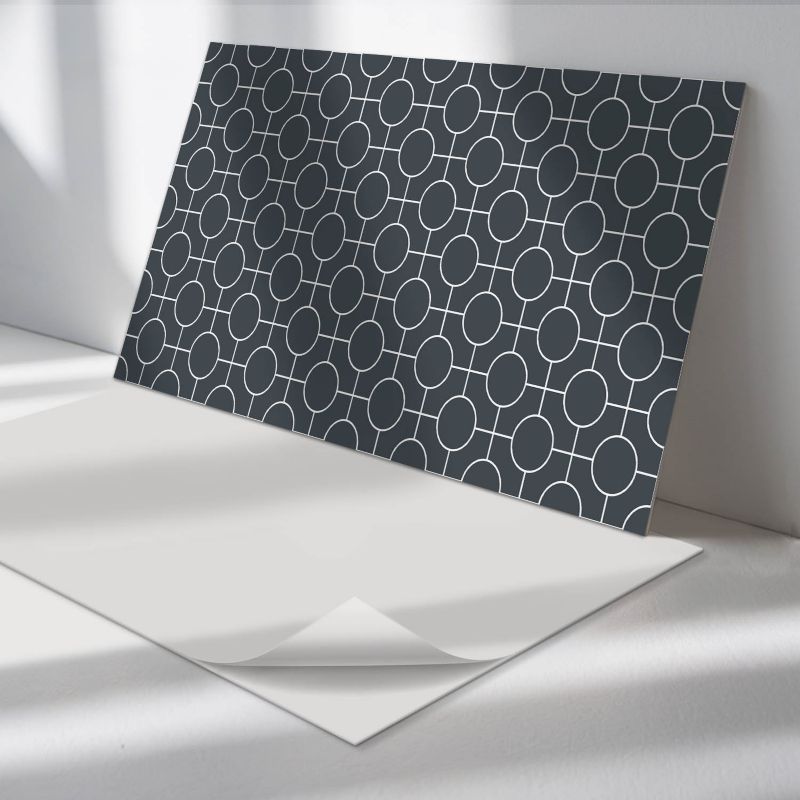 Panele samoprzylepne Wallfluent 40x20 cm Geometria kół i linii w designie 10 szt.