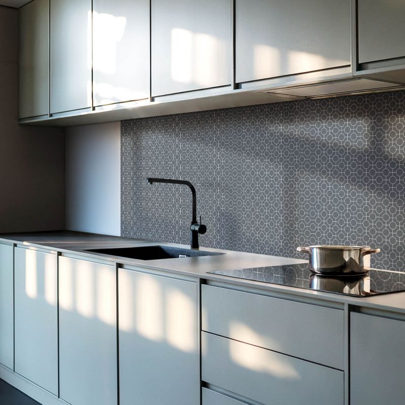 Panele samoprzylepne Wallfluent 40x20 cm Geometria kół i linii w designie 10 szt.