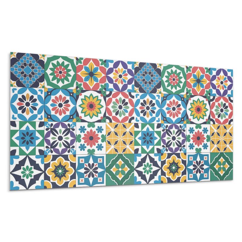 Panele samoprzylepne Wallfluent 40x20 cm Kratkowe wzory mozaikowe 10 szt.