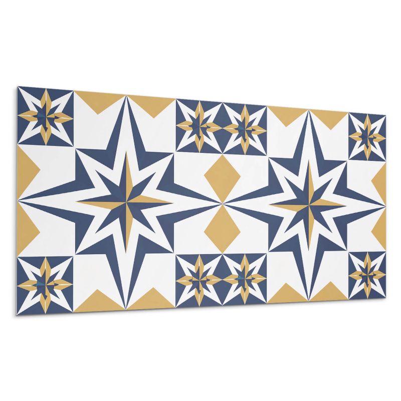 Panele samoprzylepne Wallfluent 40x20 cm Kwantowe gwiazdy w geometrycznych formach 10 szt.