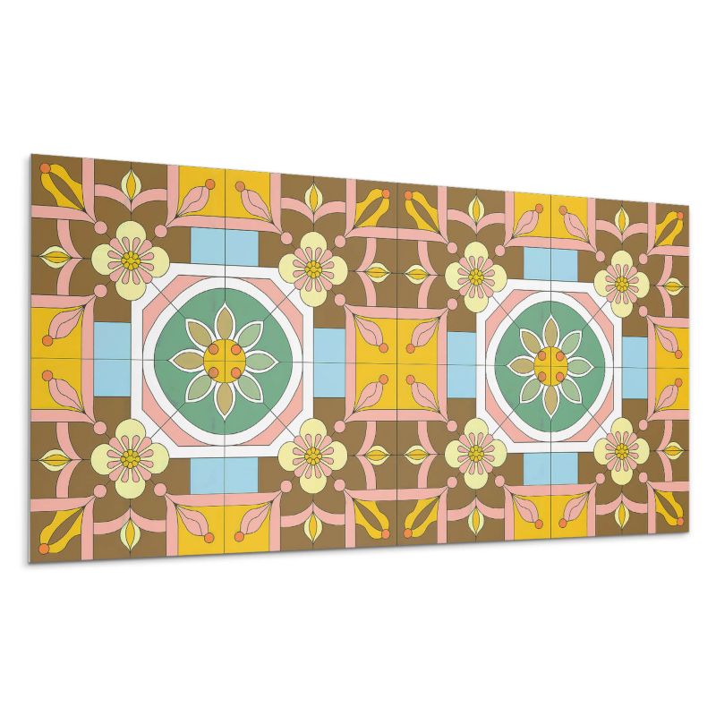 Panele samoprzylepne Wallfluent 40x20 cm Kwiatowy design 10 szt.