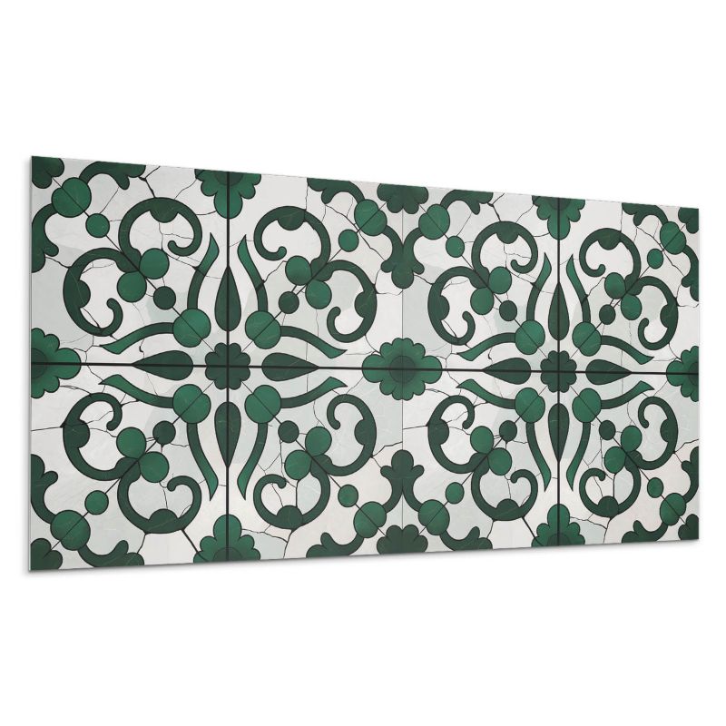 Panele samoprzylepne Wallfluent 40x20 cm Kwiatowy wzór z delikatnymi zdobieniami 10 szt.