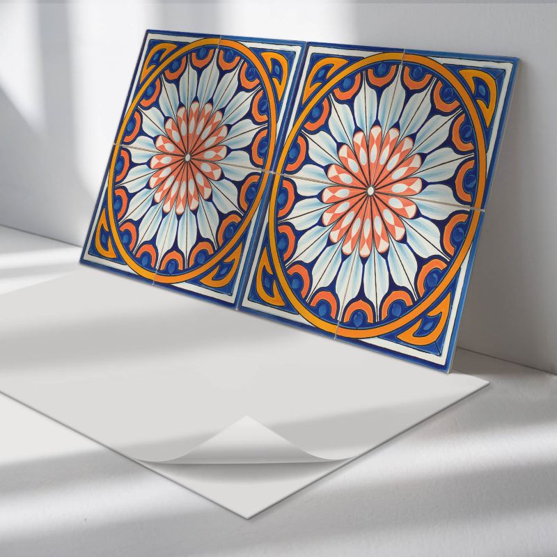 Panele samoprzylepne Wallfluent 40x20 cm Kwiatowy wzór z finezyjnymi akcentami 10 szt.