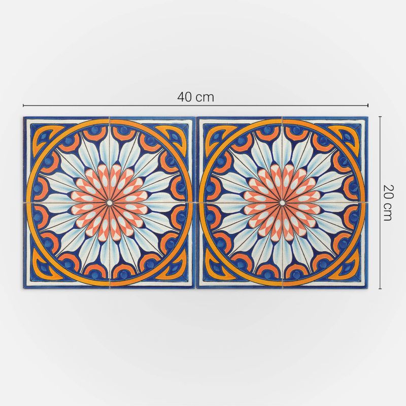Panele samoprzylepne Wallfluent 40x20 cm Kwiatowy wzór z finezyjnymi akcentami 10 szt.