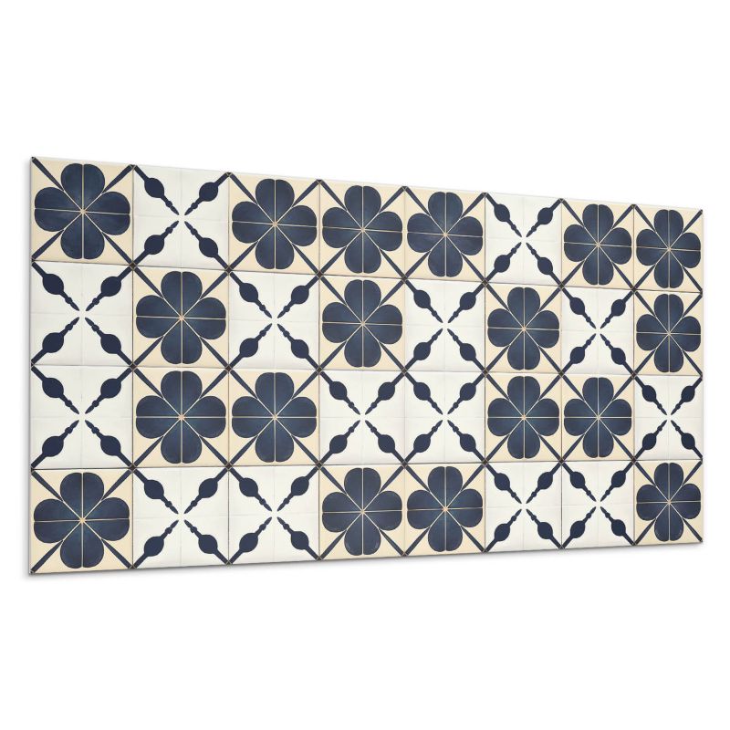 Panele samoprzylepne Wallfluent 40x20 cm Kwiaty na stonowanym tle 10 szt.