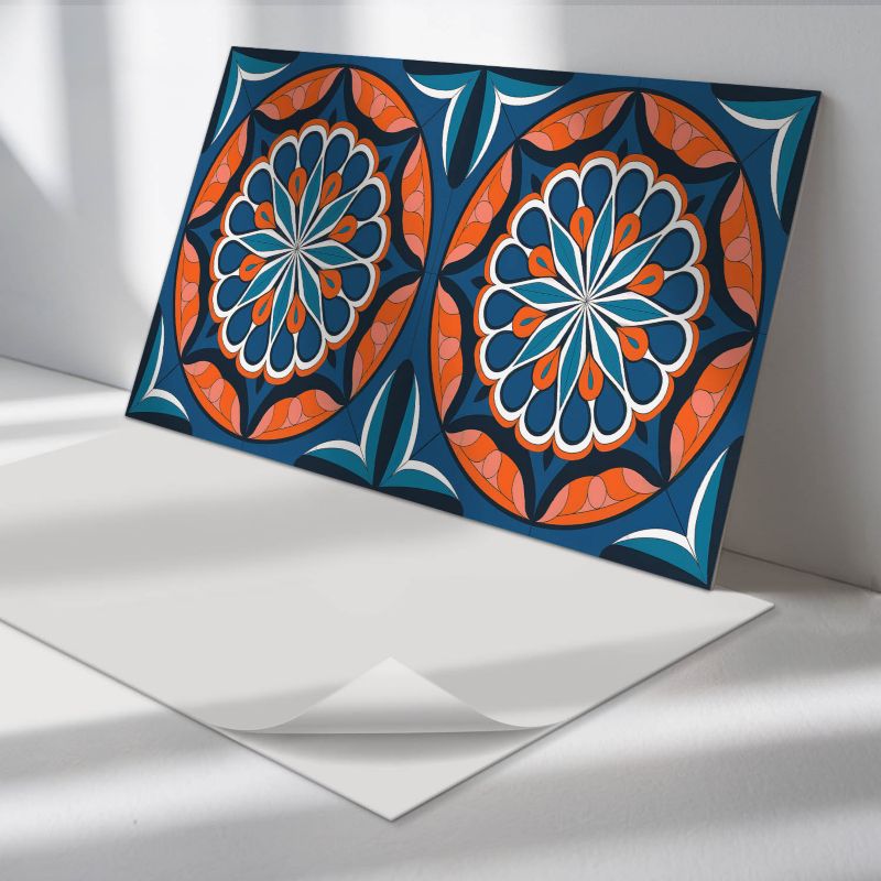 Panele samoprzylepne Wallfluent 40x20 cm Liściasta mandala w stylu 10 szt.