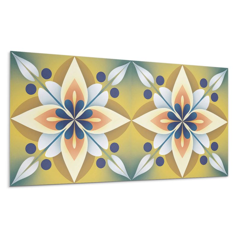 Panele samoprzylepne Wallfluent 40x20 cm Mandala z kwiatowymi detalami 10 szt.