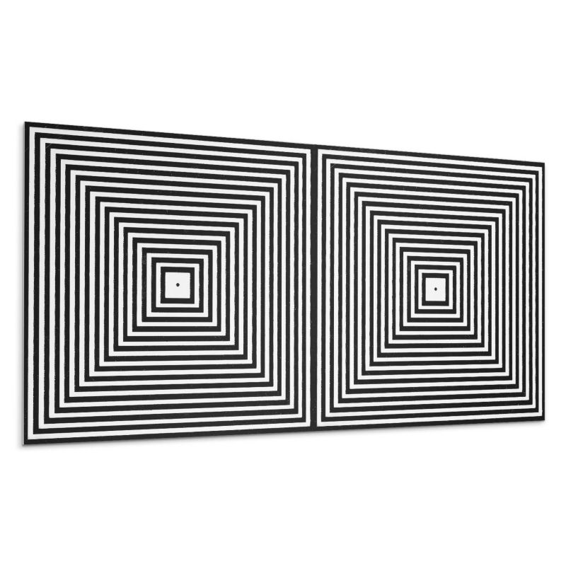 Panele samoprzylepne Wallfluent 40x20 cm Motyw kwadratowych linii koncentrycznych 10 szt.