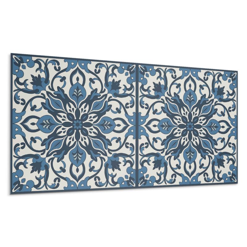 Panele samoprzylepne Wallfluent 40x20 cm Motyw kwiatów i liści 10 szt.