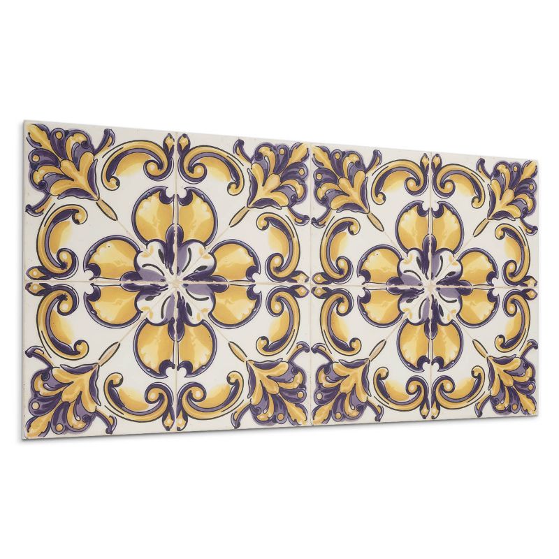 Panele samoprzylepne Wallfluent 40x20 cm Motyw kwiatowy w stylu artystycznym 10 szt.