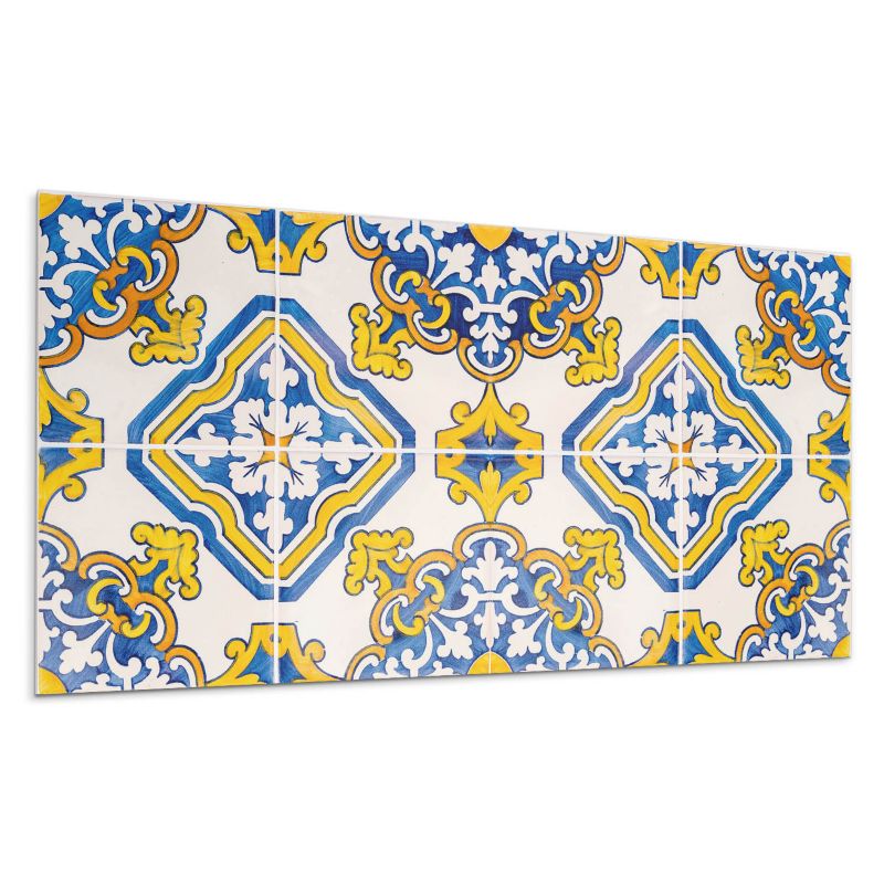 Panele samoprzylepne Wallfluent 40x20 cm Mozaika z florystycznymi akcentami 10 szt.