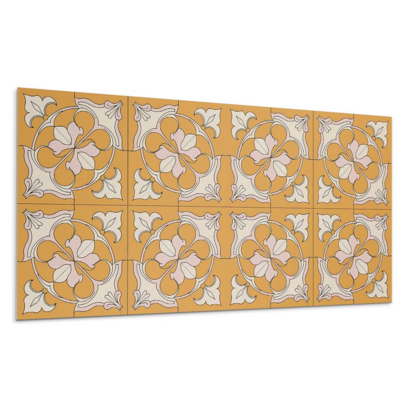 Panele samoprzylepne Wallfluent 40x20 cm Mozaikowy wzór kwiatów 10 szt.