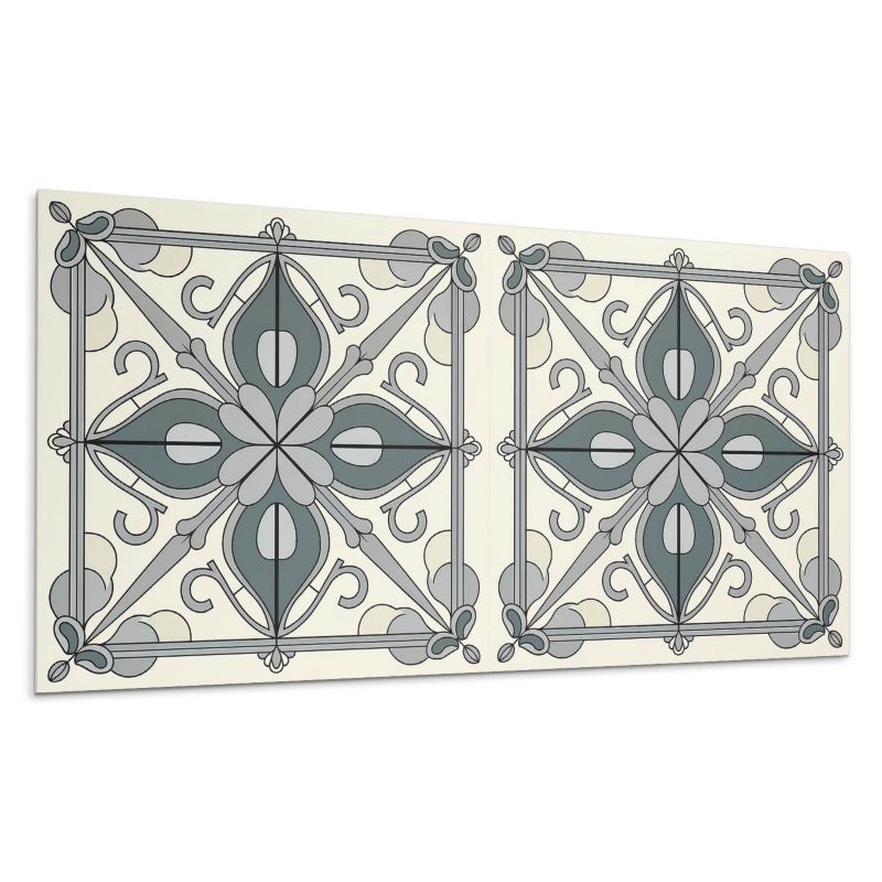 Panele samoprzylepne Wallfluent 40x20 cm Ornamentalny wzór kwiatów 10 szt.