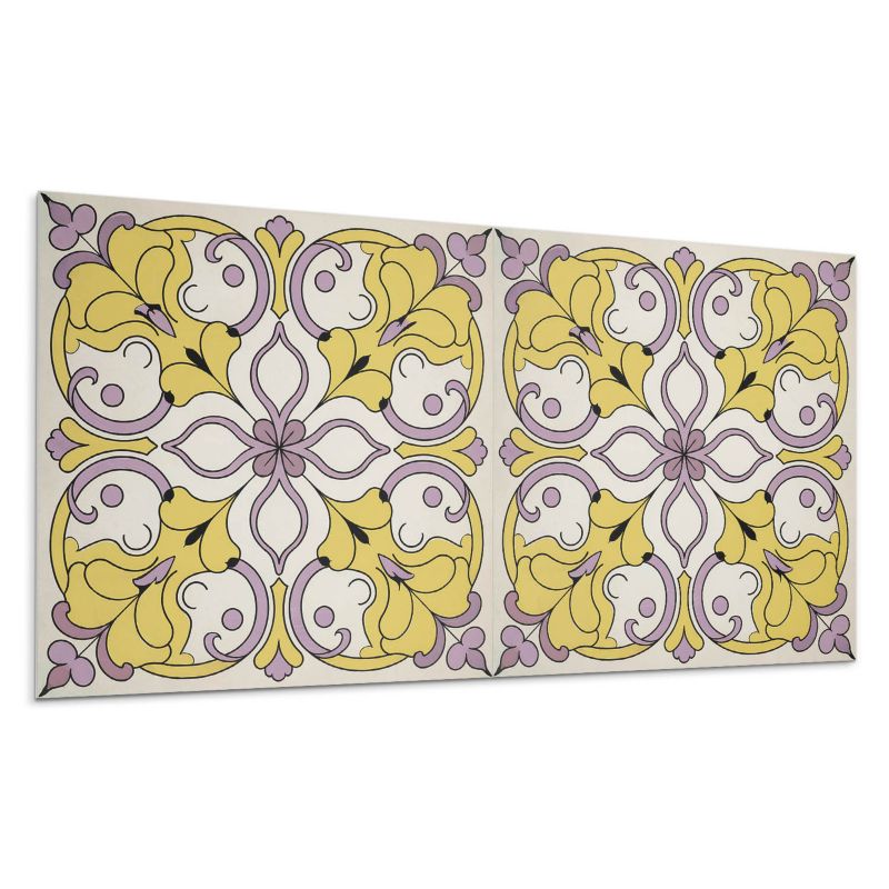 Panele samoprzylepne Wallfluent 40x20 cm Ornamenty w kwiatowej kompozycji 10 szt.