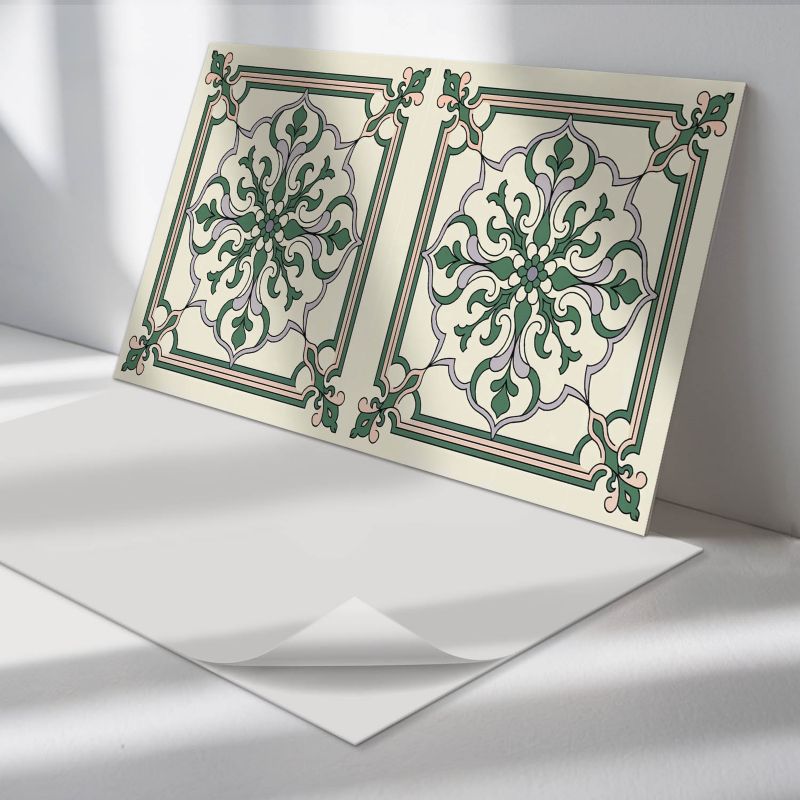 Panele samoprzylepne Wallfluent 40x20 cm Ornamenty w kwiatowym wzorze 10 szt.