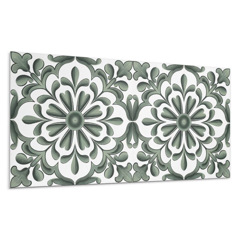 Panele samoprzylepne Wallfluent 40x20 cm Roślinny wzór w obramowaniu 10 szt.