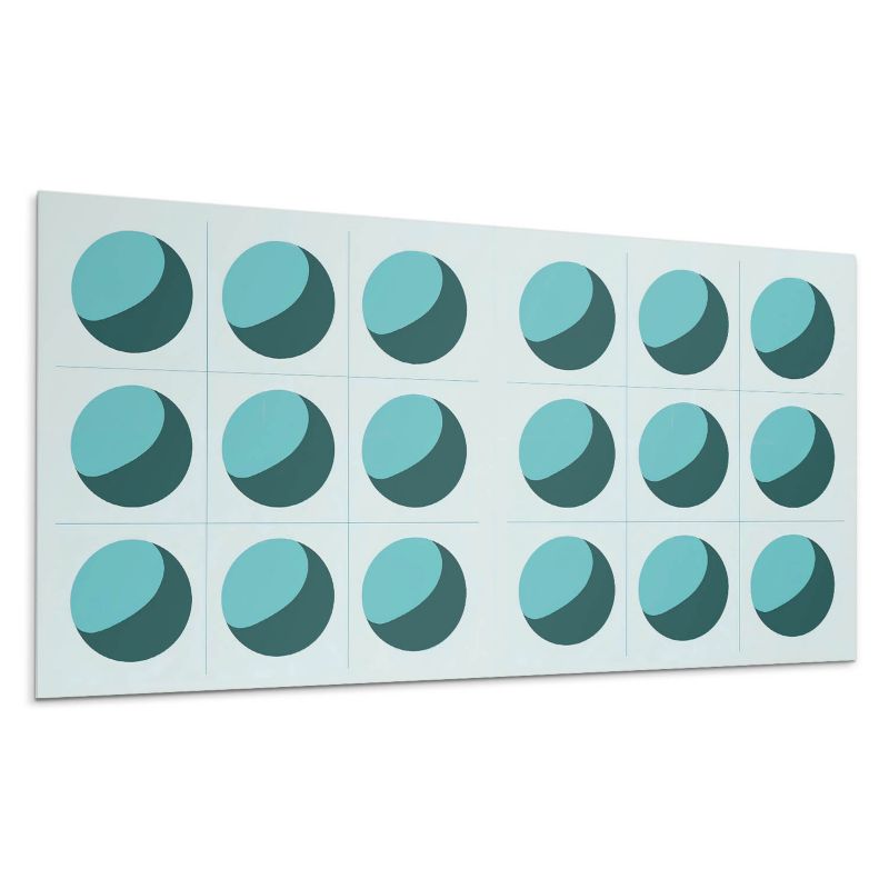 Panele samoprzylepne Wallfluent 40x20 cm Siatka z geometrycznymi kulami 10 szt.