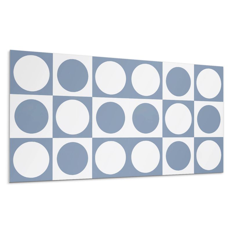Panele samoprzylepne Wallfluent 40x20 cm Siatkowe kręgi w geometrycznym stylu 10 szt.