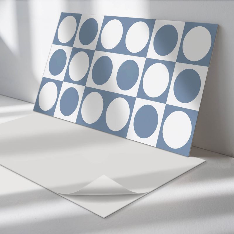Panele samoprzylepne Wallfluent 40x20 cm Siatkowe kręgi w geometrycznym stylu 10 szt.