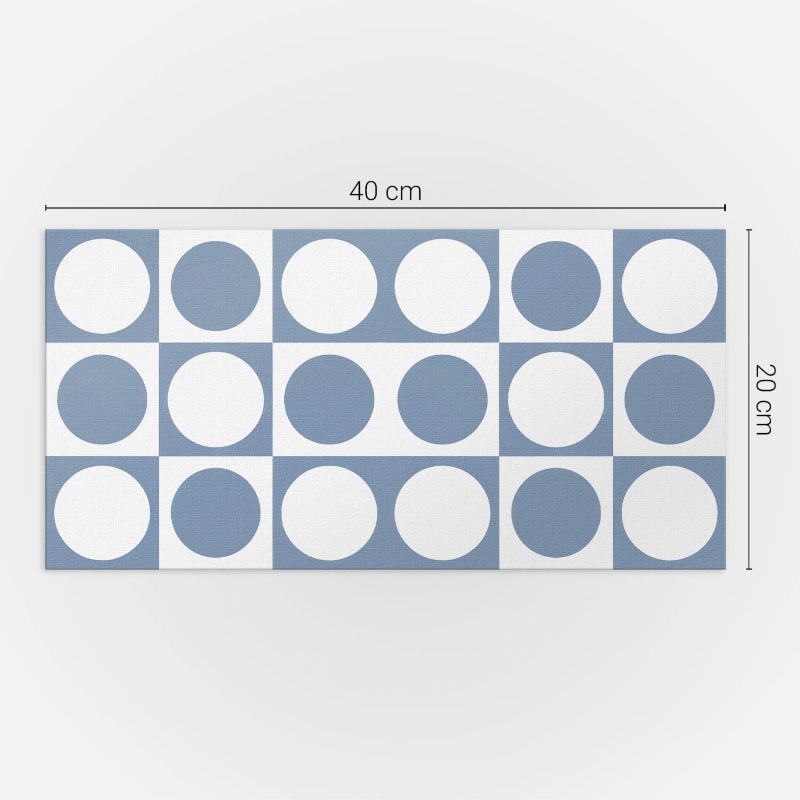Panele samoprzylepne Wallfluent 40x20 cm Siatkowe kręgi w geometrycznym stylu 10 szt.