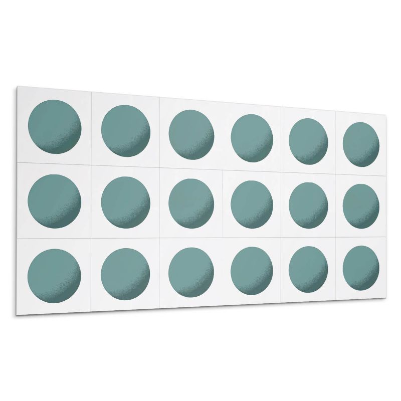 Panele samoprzylepne Wallfluent 40x20 cm Siatkowe kształty z okręgami 10 szt.