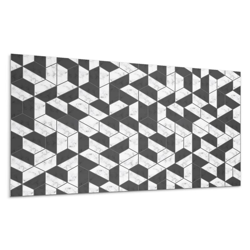 Panele samoprzylepne Wallfluent 40x20 cm Trójwymiarowy motyw geometryczny 10 szt.