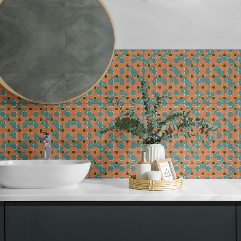 Panele samoprzylepne Wallfluent 40x20 cm Wzór abstrakcyjny w geometrii 10 szt.