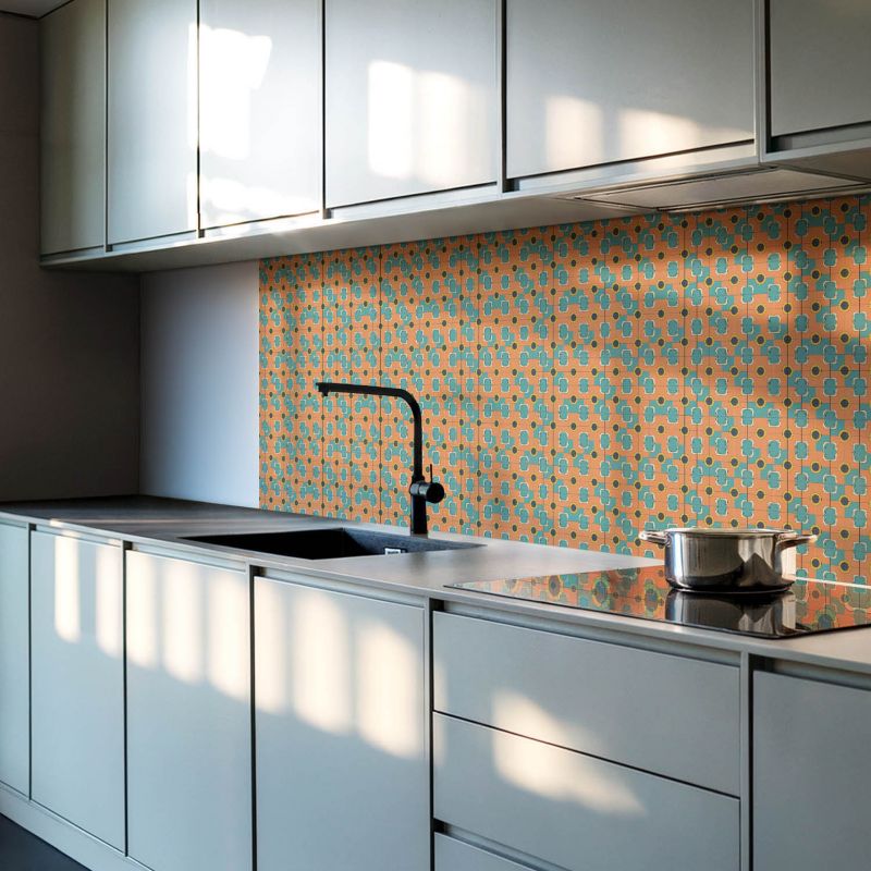 Panele samoprzylepne Wallfluent 40x20 cm Wzór abstrakcyjny w geometrii 10 szt.