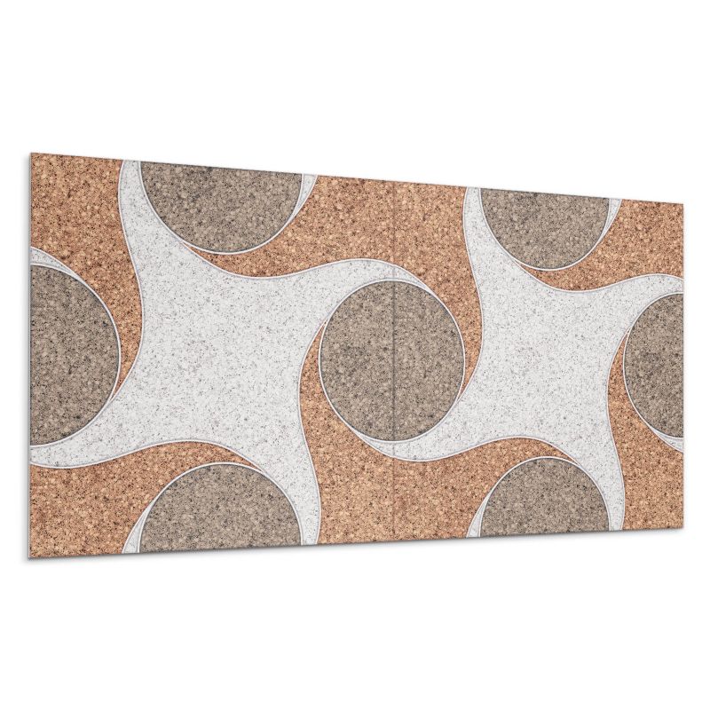 Panele samoprzylepne Wallfluent 40x20 cm Wzór falujący w okręgi 10 szt.