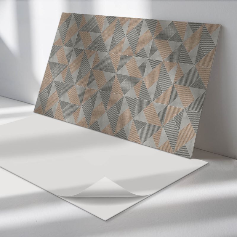 Panele samoprzylepne Wallfluent 40x20 cm Wzór kształtów trójkątnych 10 szt.