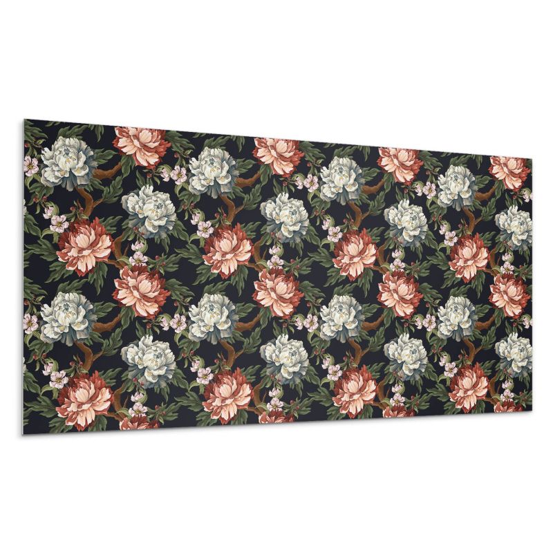 Panele samoprzylepne Wallfluent 40x20 cm Wzór kwiatów 10 szt.