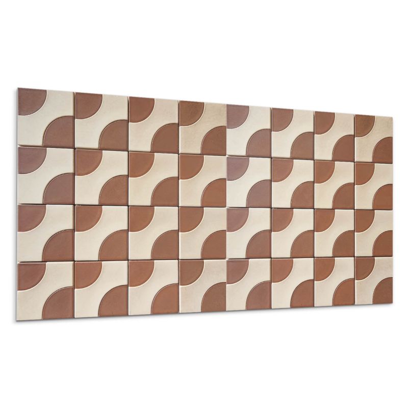 Panele samoprzylepne Wallfluent 40x20 cm Wzory w geometryczne płytki 10 szt.
