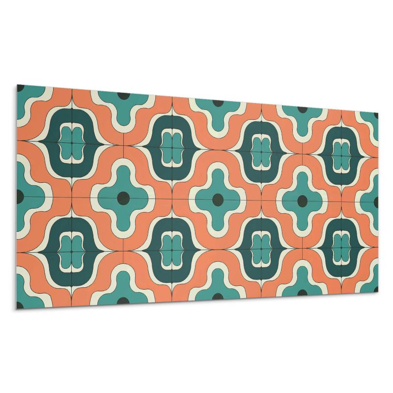 Panele samoprzylepne Wallfluent 60x30 cm Abstrakcja w falistych kształtach 6 szt.