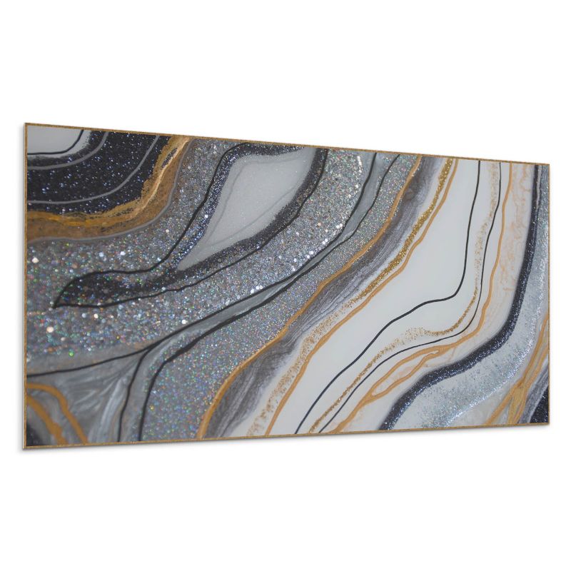 Panele samoprzylepne Wallfluent 60x30 cm Abstrakcyjne fale z promieniowaniem 6 szt.