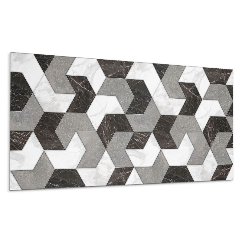 Panele samoprzylepne Wallfluent 60x30 cm Abstrakcyjne kształty w stylu geometrycznym 6 szt.