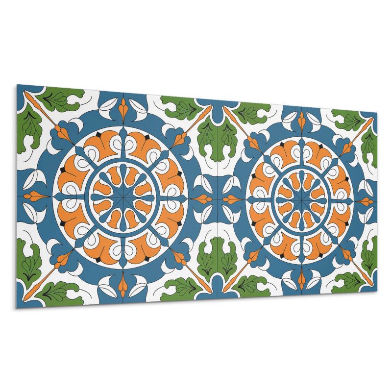 Panele samoprzylepne Wallfluent 60x30 cm Dekoracyjne wzory roślinne 6 szt.