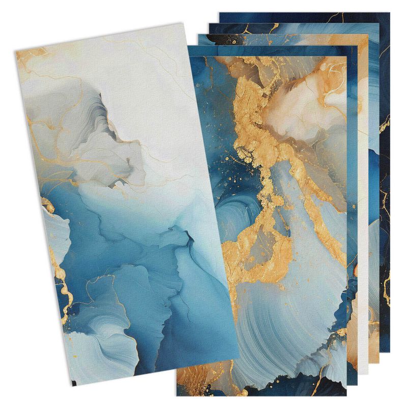 Panele samoprzylepne Wallfluent 60x30 cm Dynamiczny motyw falowy 6 szt.